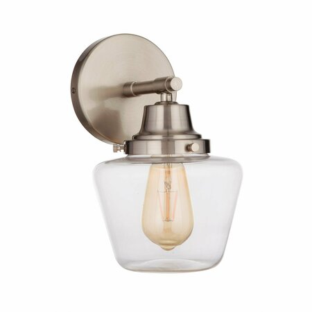 CRAFTMADE Essex 1 Light Wall sconce in Brushed Polished Nickel 19507BNK1
